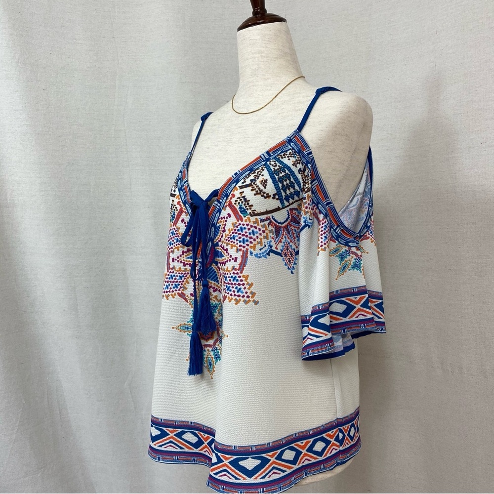 Bohemian Multicolor Tunic with Tassels